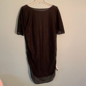 Black Sheer Swimsuit Coverup